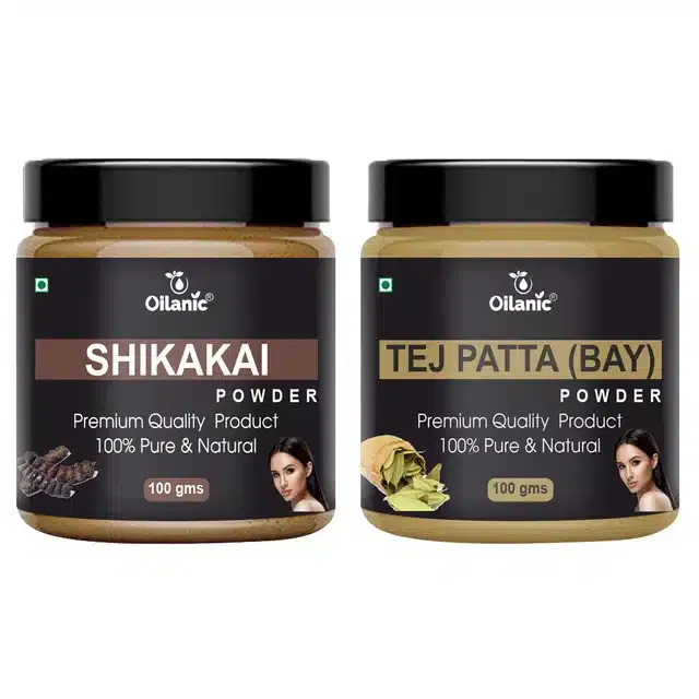Natural Shikakai & Tej Patta Powder for Skin & Hair (Pack of 2, 100 g)