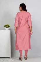 Floral Printed Cotton Silk Kurti for Women 