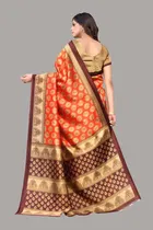 Printed Saree with Blouse Piece for Women 