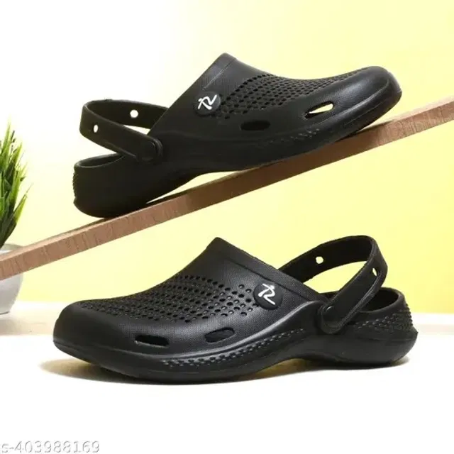 Clogs for Men (Black, 7)