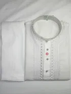 Cotton Embroidered Kurta with Pyjama for Men 