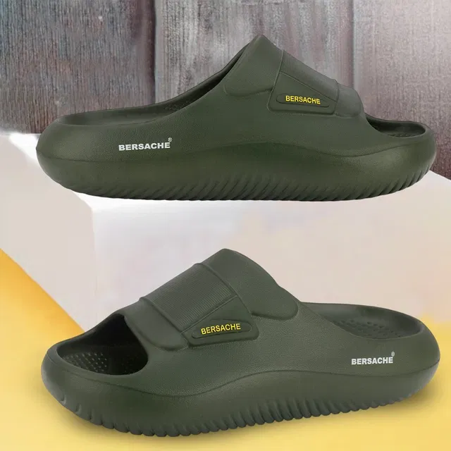 Sliders for Men, Olive (9)