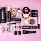 Combo of Fixer, Beauty Blenders, Liquid Shimmer Illuminator, Concealer, Compact Powder, Eye Lashes, 2 Pcs Lipsticks & Mascara for Women 