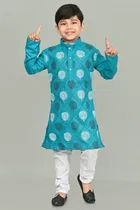 Printed Cotton Kurta and Pajama Set for Boys 