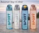 Flip Top Transparent Sports Durable Gym Fitness Water Bottle 700 ML