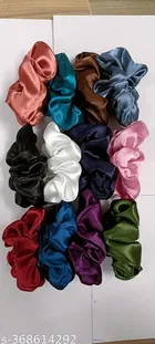 Pack of 12 Scrunchies for Women 