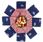 Litchi Silk Zari Woven Saree for Women, Blue 