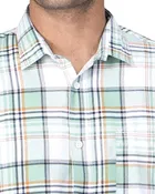 Poly Cotton Full Sleeves Chequered Shirt for Men 