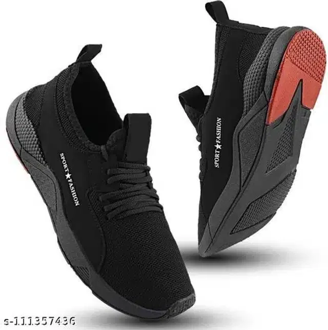 Casual Shoes for Men (Black, 7)