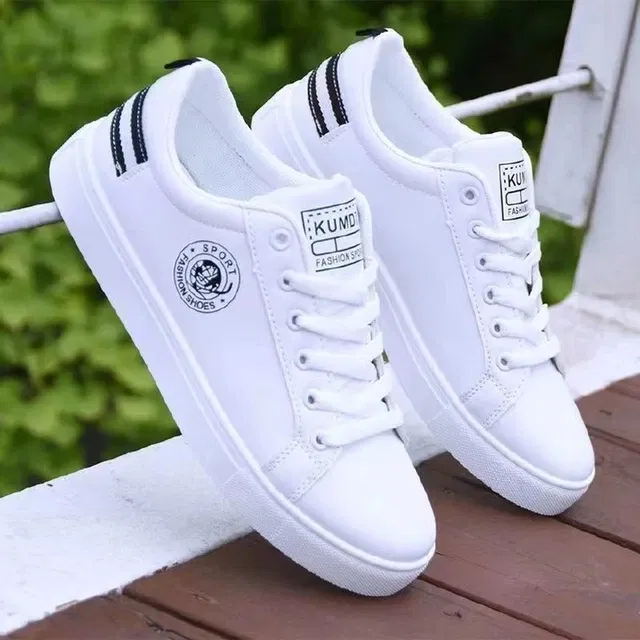 Casual Shoes for Men (White, 6)