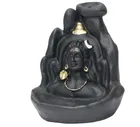 Poly Resin Decorative Aadiyogi Mahadev Incense Holder with 151 Pcs Cones 