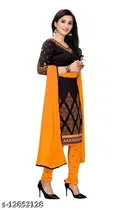 Crepe Printed Unstitched Suits Fabric for Women 
