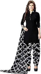 Crepe Printed Unstitched Suits Fabric for Women 