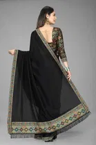 SVB Saree Vichitra Silk Saree With Jacquard Blouse 