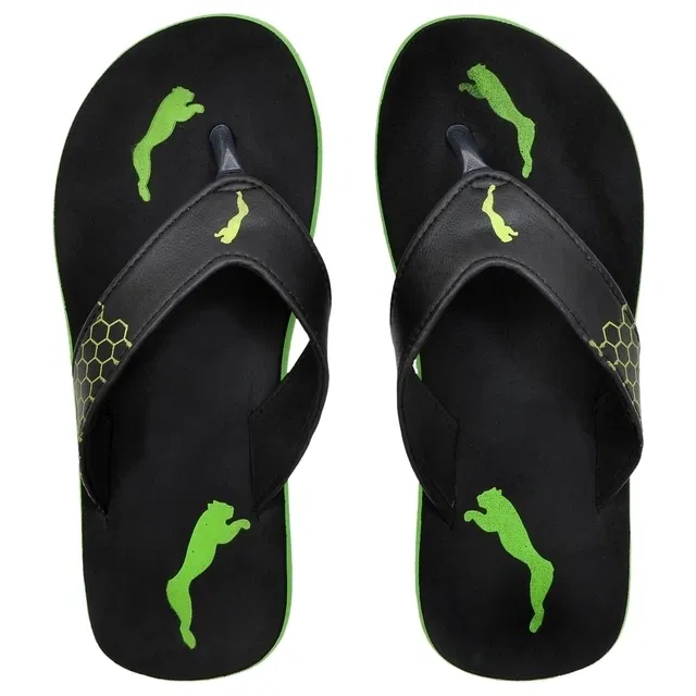 Casual Flipflops & Slippers for Men (Black, 6)