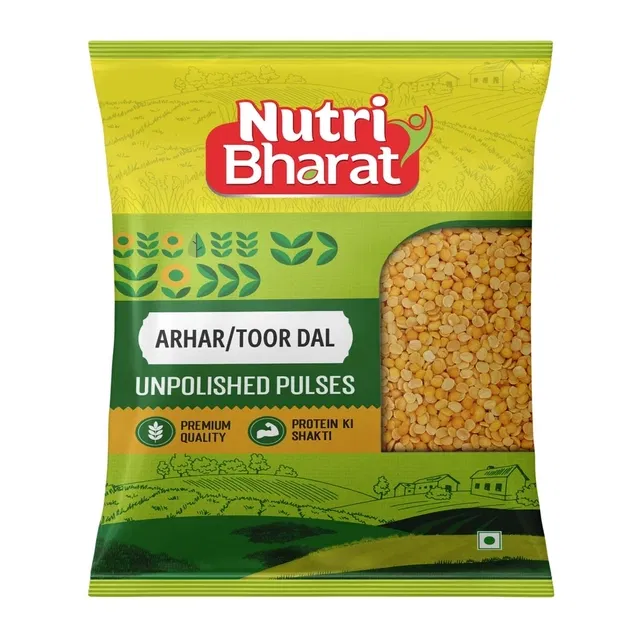 Nutri Bharat Unpolished Desi Arhar/ Toor Dal 500 g