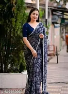Georgette Abstract Saree for Women 