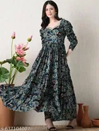 Viscose Rayon Kurti for Women, Green 