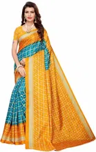 Mysore Silk Printed Saree for Women 