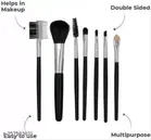 Hello Kitty Makeup Brush Set of 7 Black Color with tin Box.  
