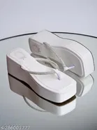 Solid Patent Leather Flatform Wedges for Women 