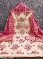 Silk Blend Punjabi/All Over Suits Semi-Stitched Suits for Women 