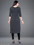 Crepe Striped Kurti for Women 