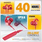 TECHFIRE Hi-Bass Bluetooth Neckband [Red]