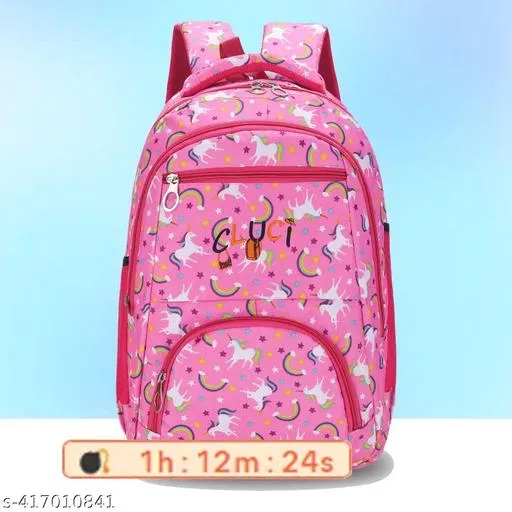 Polyester Backpack Bag, Multicolor