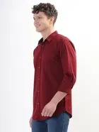 100% Cotton Full Sleeves Solid Shirt for Men 