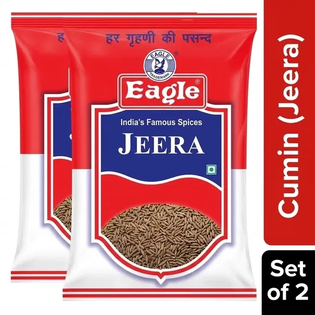 Eagle Cumin (Jeera) 2X100 g - Set of 2