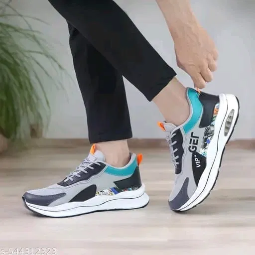 Sports Shoes for Men, Grey & Black (9)