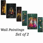 MDF 2 Pcs Designer Wall Painting for Home & Office 