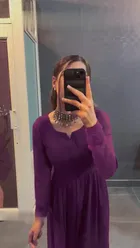 Georgette Solid Straight Kurti for Women 