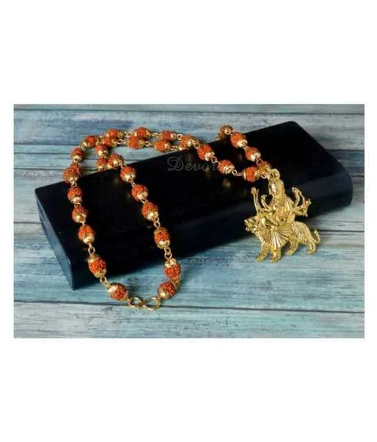 BHARDWAJ RETAILS db enbloc - Brass Pooja Mala (Assorted) (Pack of 1) (BR64)