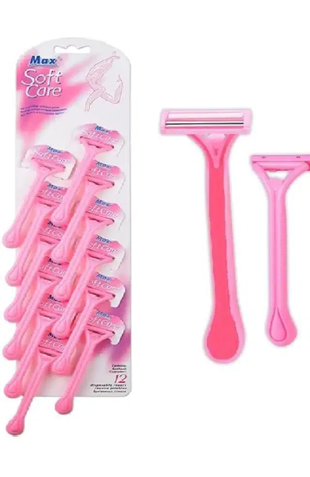 Plastic Razor for Men & Women (Assorted, Pack of 12)