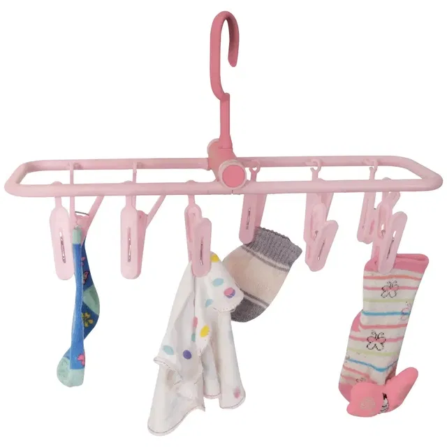 EasyDry Squre 10 Clothes Clip Hanger (Assorted)