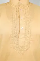 Cotton Solid Kurta with Pyjama for Men 