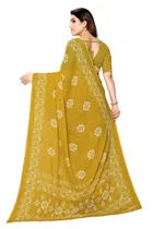 Georgette Printed Saree for Women 