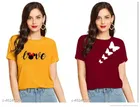 Half Sleeves Printed T-shirts for Women & Girls 