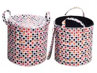 PVC Printed Round Laundry Bag 