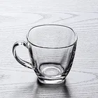 Afast  Transparent Square Shape Tea Cup Coffee Cup Set of 6 Made of Crystal Clear Glass 155 ml