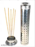 Stainless Steel Incense Stick Holder with Dhoop Holder, Pack of 2 