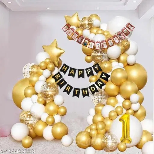 43 Pcs Balloons Decoration Kit, Multicolour, Set of 1