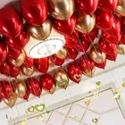 Solid 50 Pcs HD Metallic Balloons 
