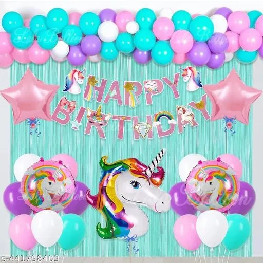 32 Pcs Balloons Decoration Kit, Multicolour, Set of 1