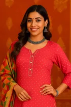 Rayon Solid Kurti for Women 