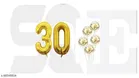 7 Pcs 30 Number Foil, Golden, Set of 1