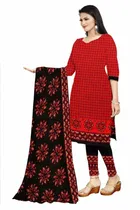 शारदा क्रिएशन क्रेप फ्लोरल प्रिंट सलवार सूट अस्टीचड 