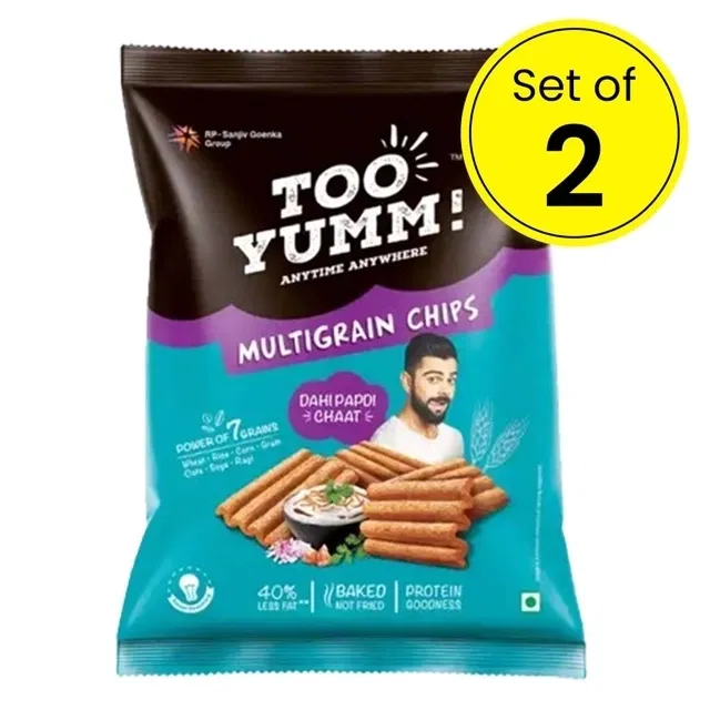 Too Yumm मल्टीग्रैन दही पापड़ी चाट 2X43.5 g (पैक ऑफ़ 2)
